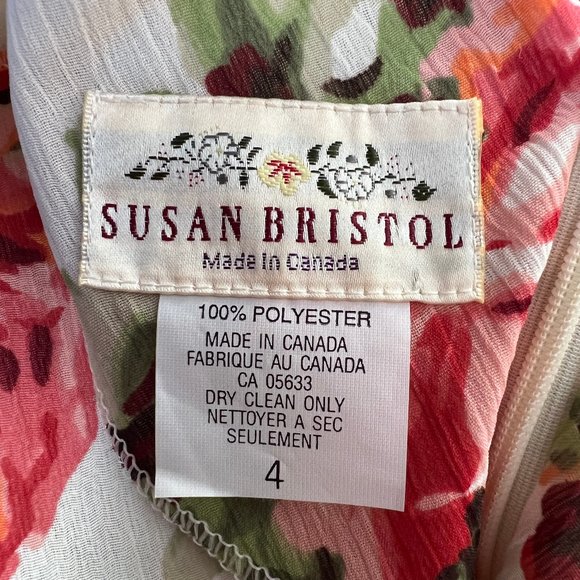 Vintage Floral Fit & Flare Pleated Button Up Midi Maxi Dress Spring Summer Sun - Picture 5 of 6